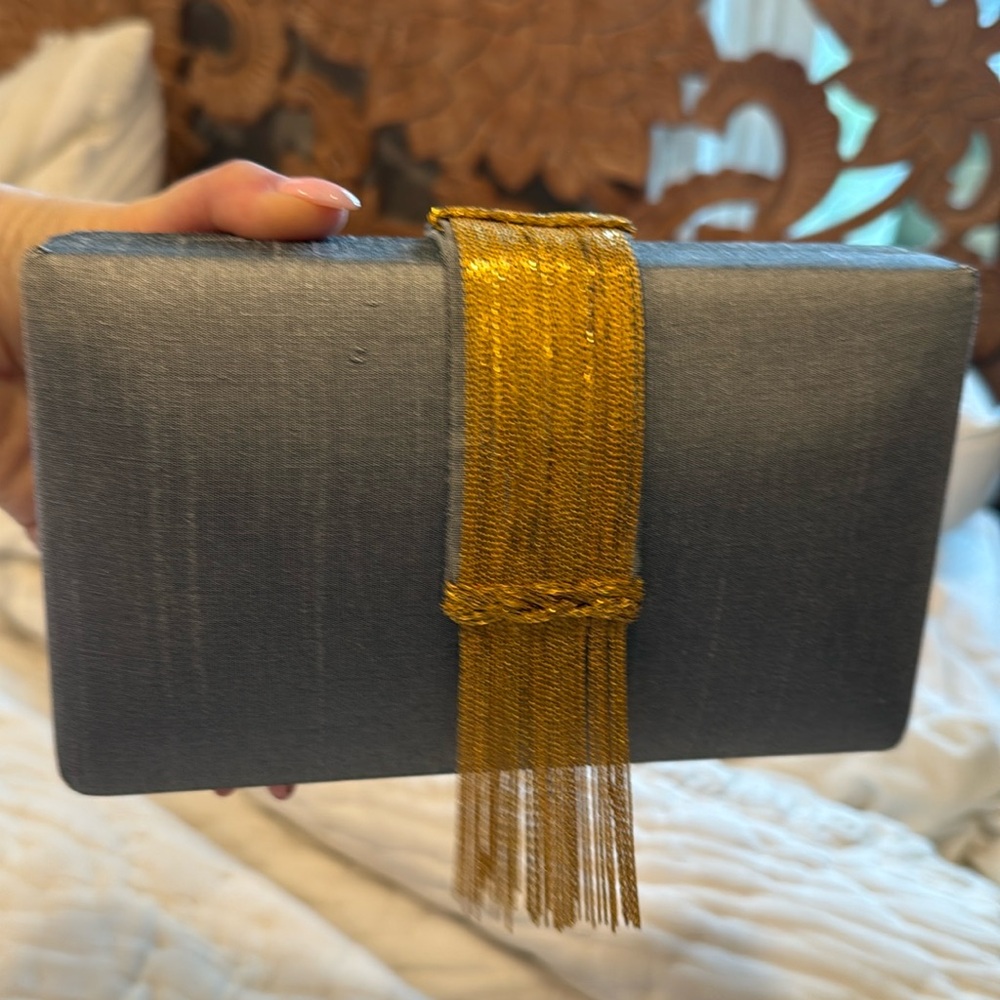 Wolf and Badger Smokeshow Fringe Clutch